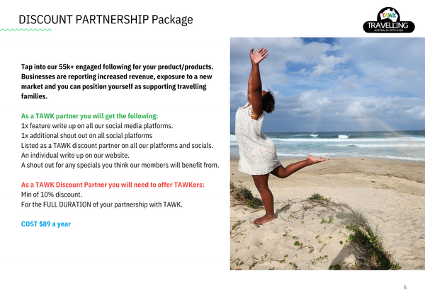 Become a TAWK DISCOUNT PARTNER